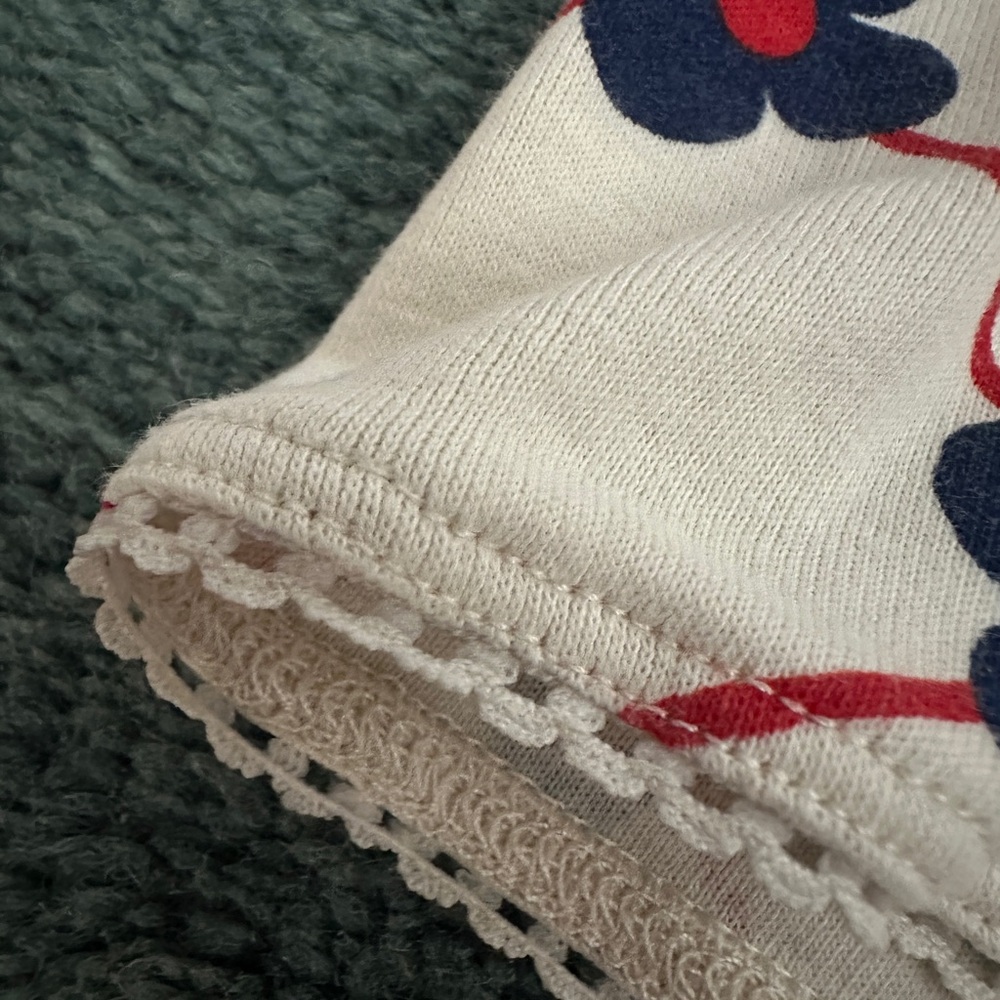 Mini Rodini Blue and Red Patterned Kids Short & Tank Set - Picture 4 of 4